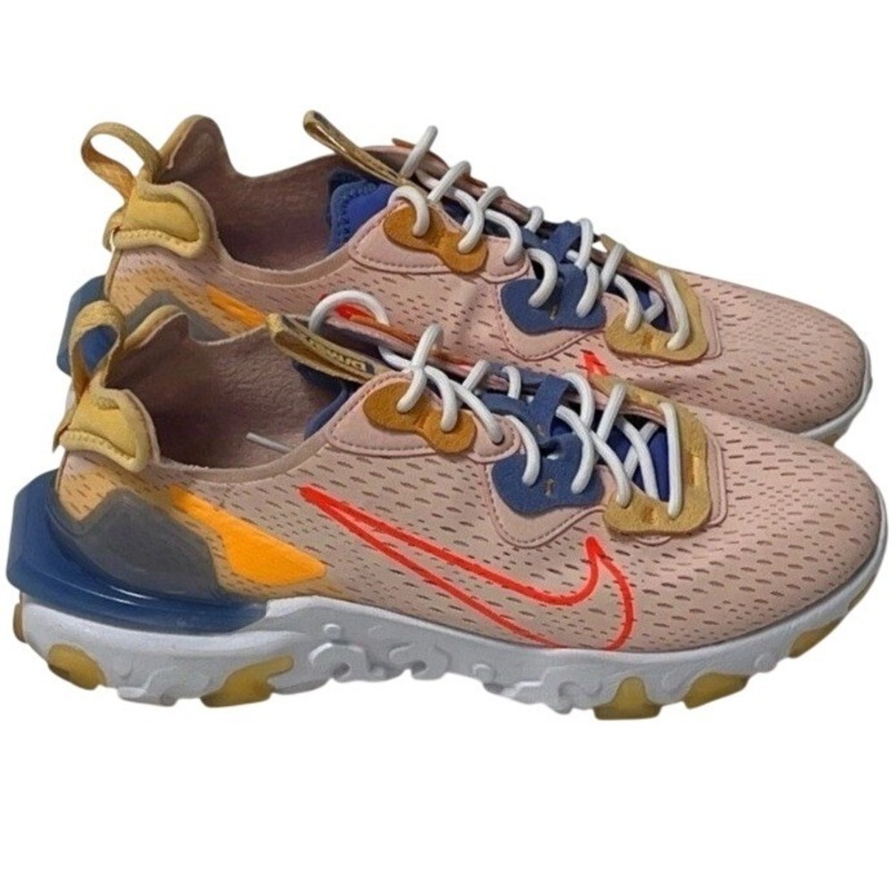 Nike React Vision Women 9.5 Pink CI7523-600 D/MS/X Running Shoes Mesh Sporty